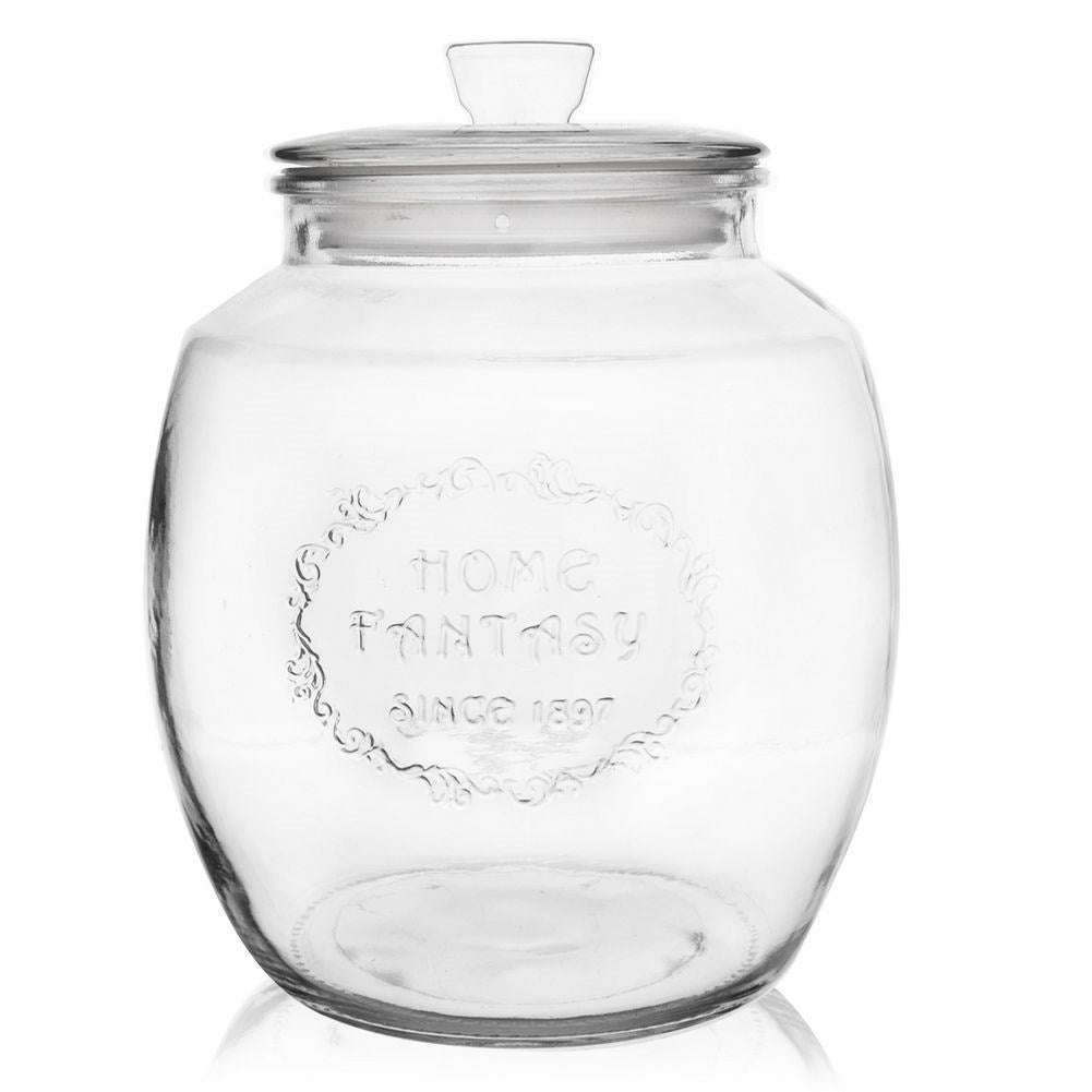 Food storage jar with lid for cookies, coffee, pasta etc.