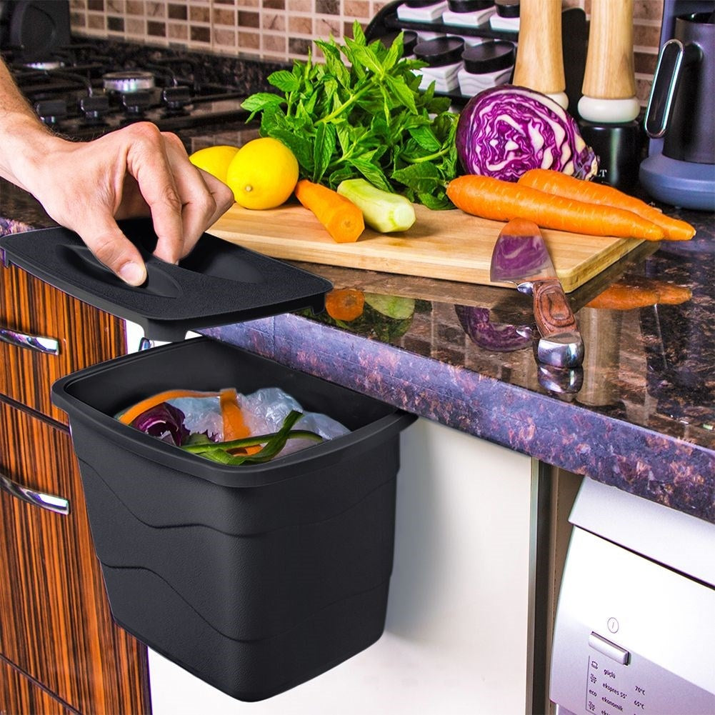 Food waste container 4.5L with lid - Practical for the kitchen
