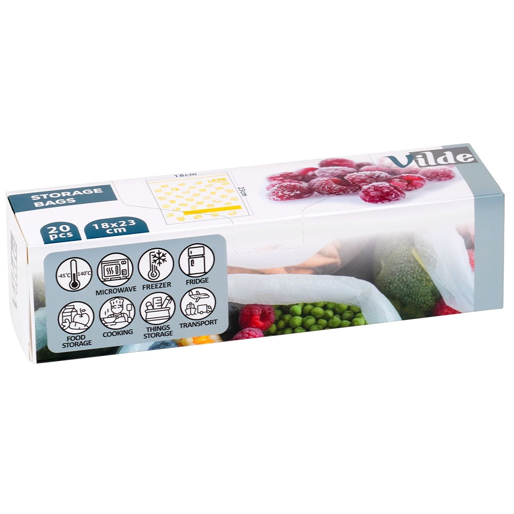 Food ziplock bags 18x23 cm 20 pcs.