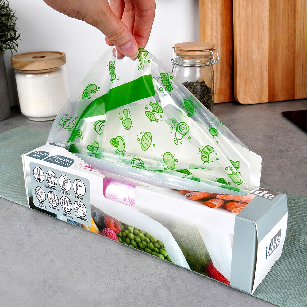 Food ziplock bags 20.5x21 cm / 24x29 cm, 40 pcs.