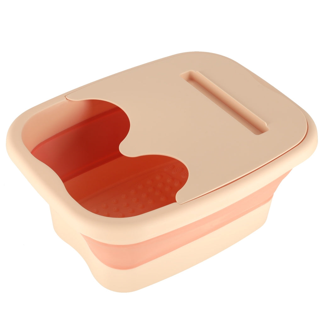Foot Washing Silicone Folding Bucket with Massage Tabs