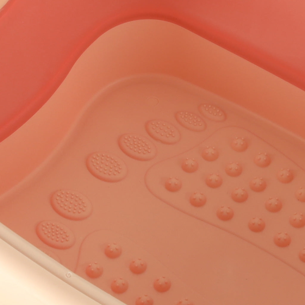 Foot Washing Silicone Folding Bucket with Massage Tabs