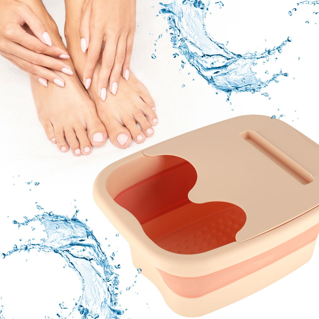 Foot Washing Silicone Folding Bucket with Massage Tabs