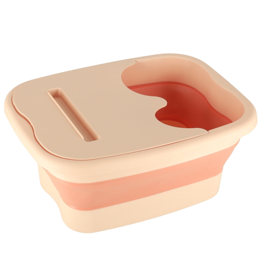 Foot Washing Silicone Folding Bucket with Massage Tabs