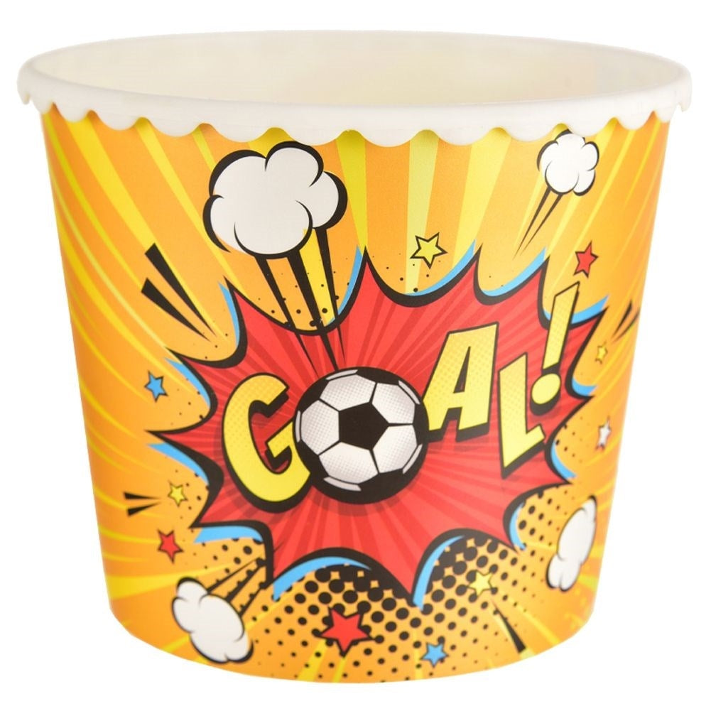Football Popcorn Bowl: Reusable, 2L for movie nights