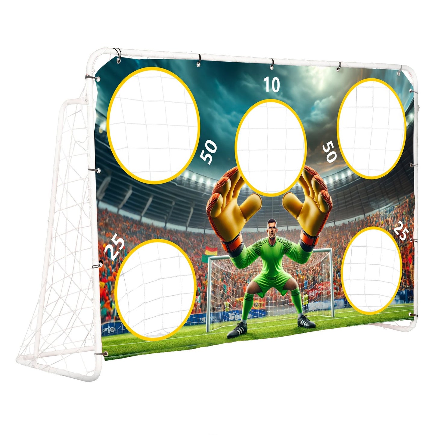 Football Training Goal with Target Sheet 180x122 cm MultiGarden