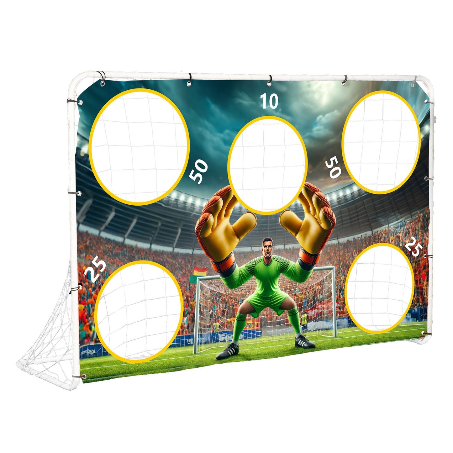 Football Training Goal with Target Sheet 180x122 cm MultiGarden