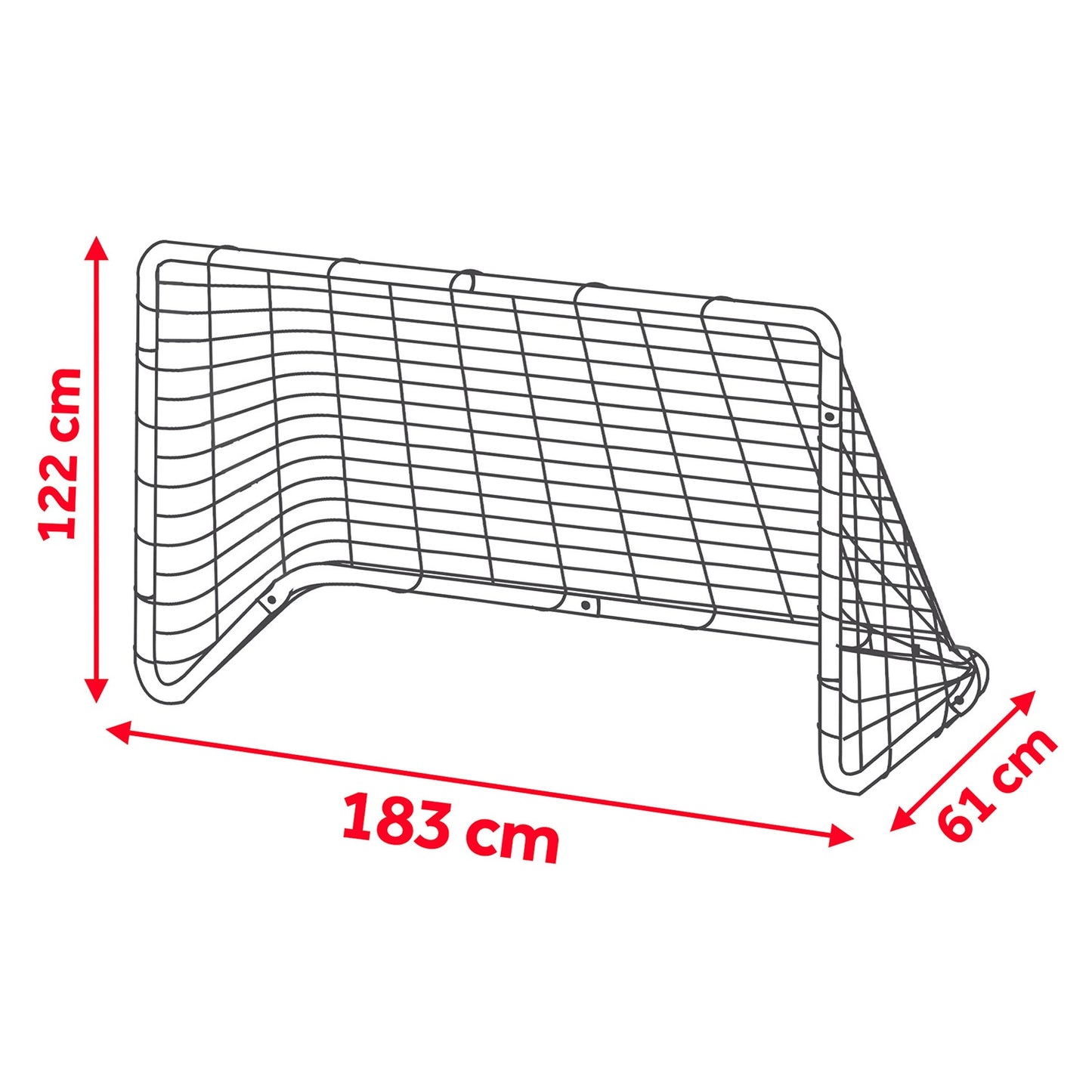 Football goal 183 x 122 x 61cm NS-492 black