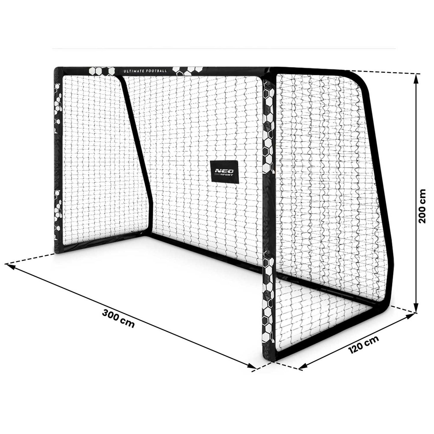 Football goal 300 x 200 x 120 cm NS-472 hexagon