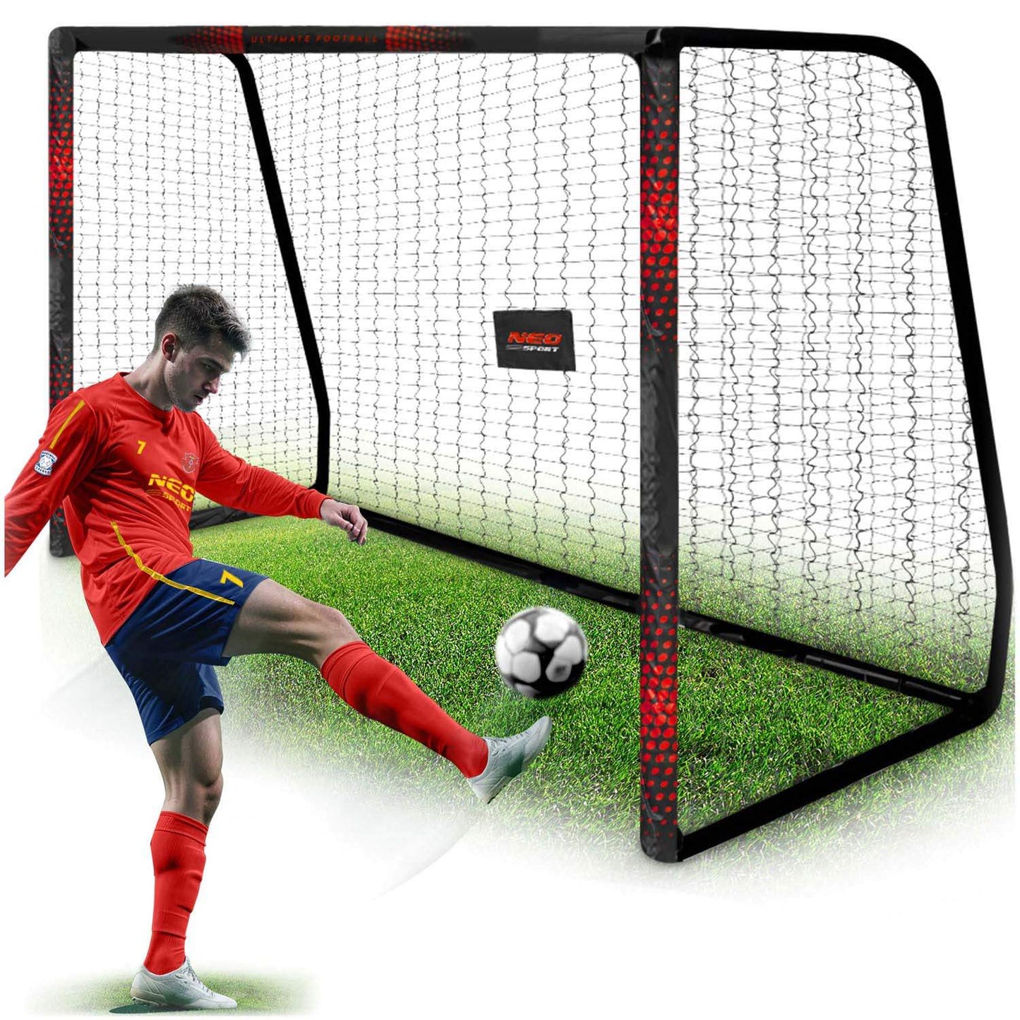 Football goal 300 x 200 x 120 cm NS-473 black and red