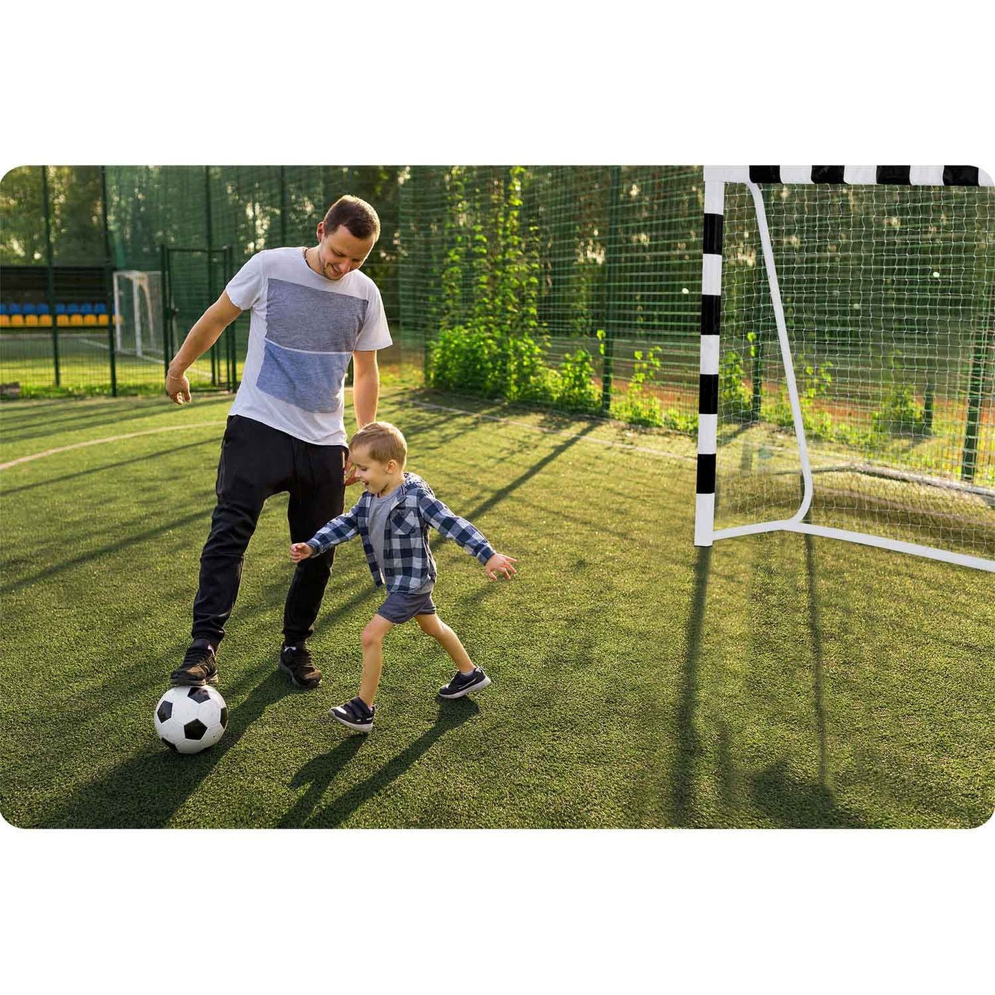Football goal 300 x 200 x 90 cm NS-465 black and white