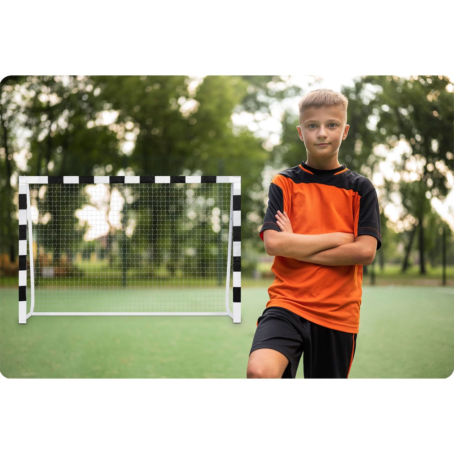 Football goal 300 x 200 x 90 cm NS-465 black and white
