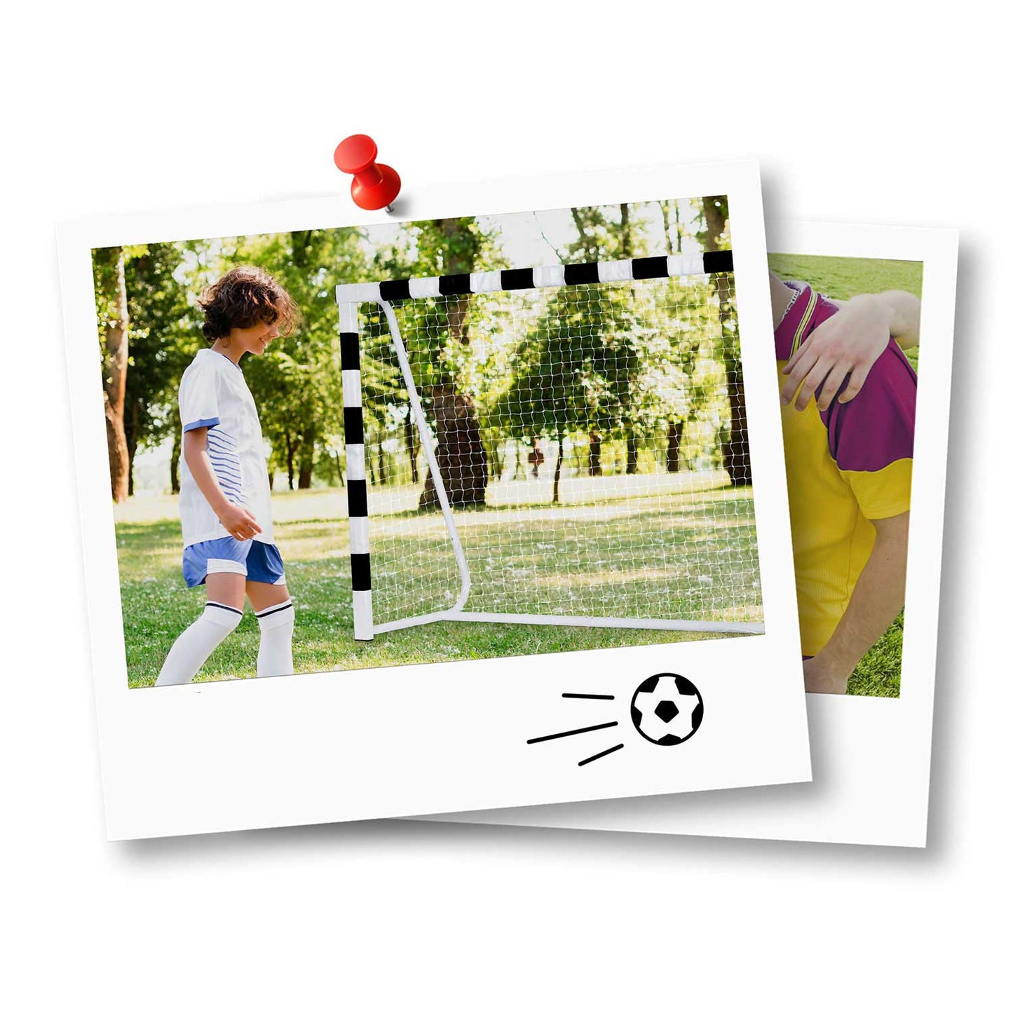 Football goal 300 x 200 x 90 cm NS-465 black and white