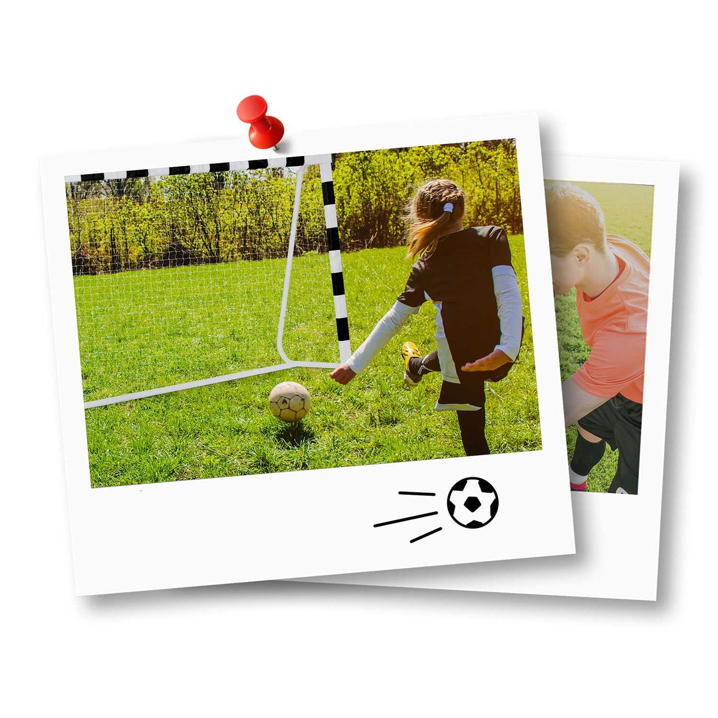 Football goal 300 x 200 x 90 cm NS-465 black and white