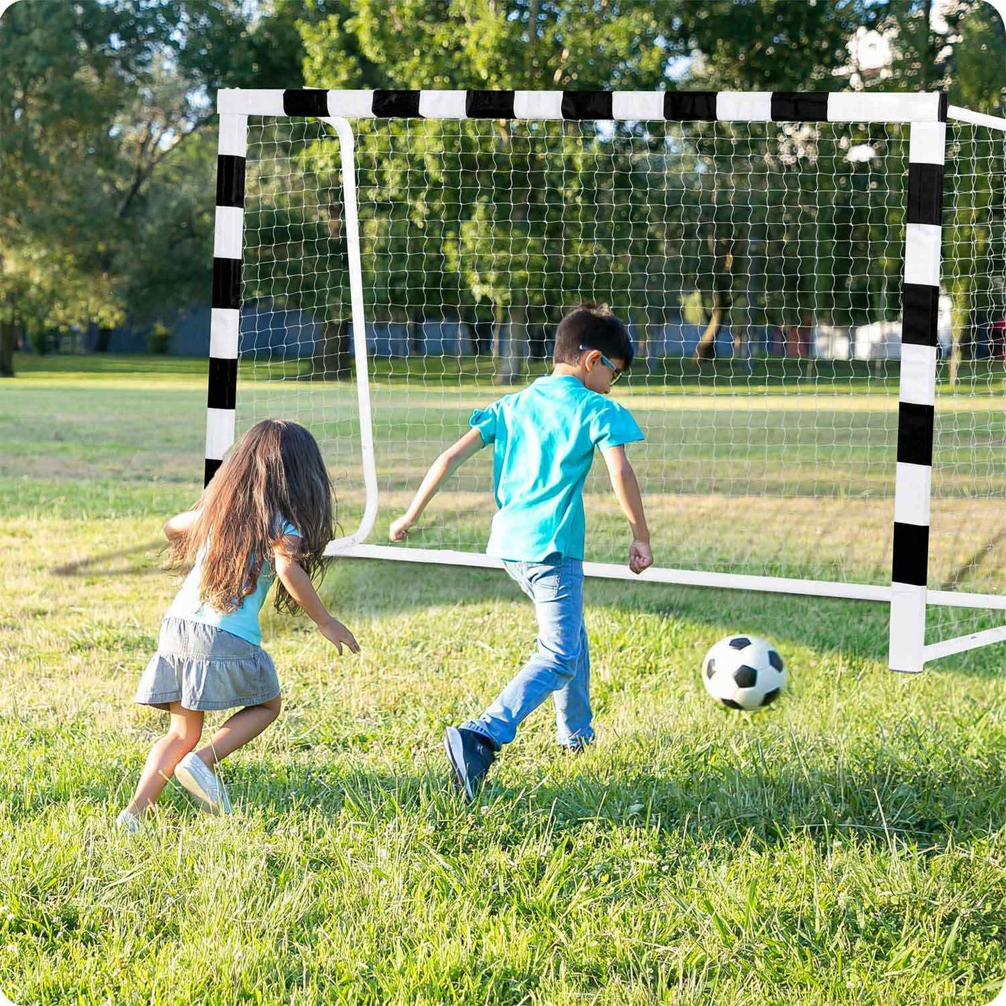 Football goal 300 x 200 x 90 cm NS-465 black and white