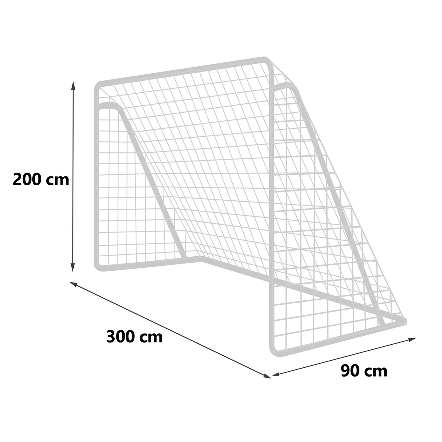 Football goal 300 x 200 x 90 cm NS-496