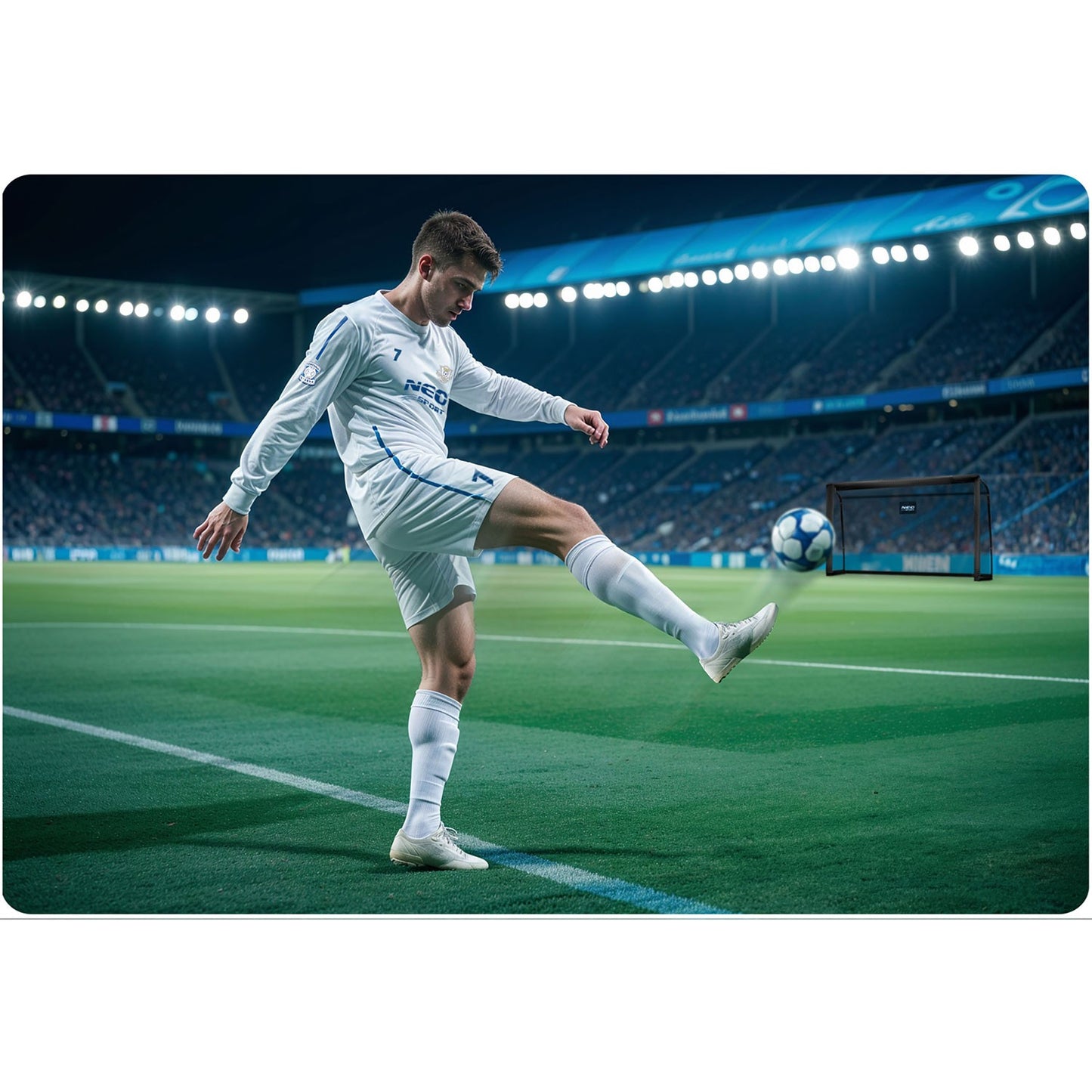 Football goal 300 x 200 x 90 cm NS-497 black