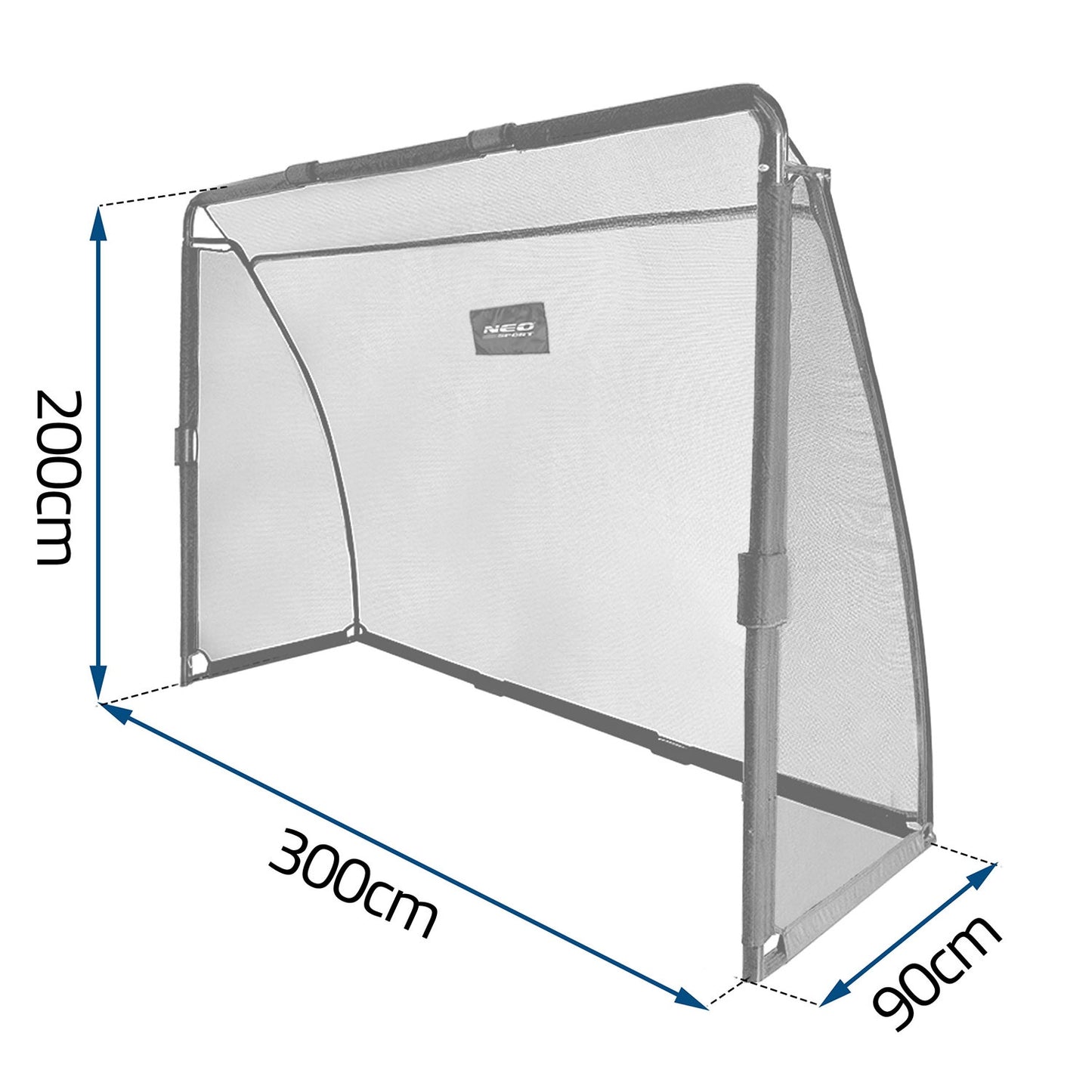 Football goal 300 x 200 x 90 cm NS-497 black