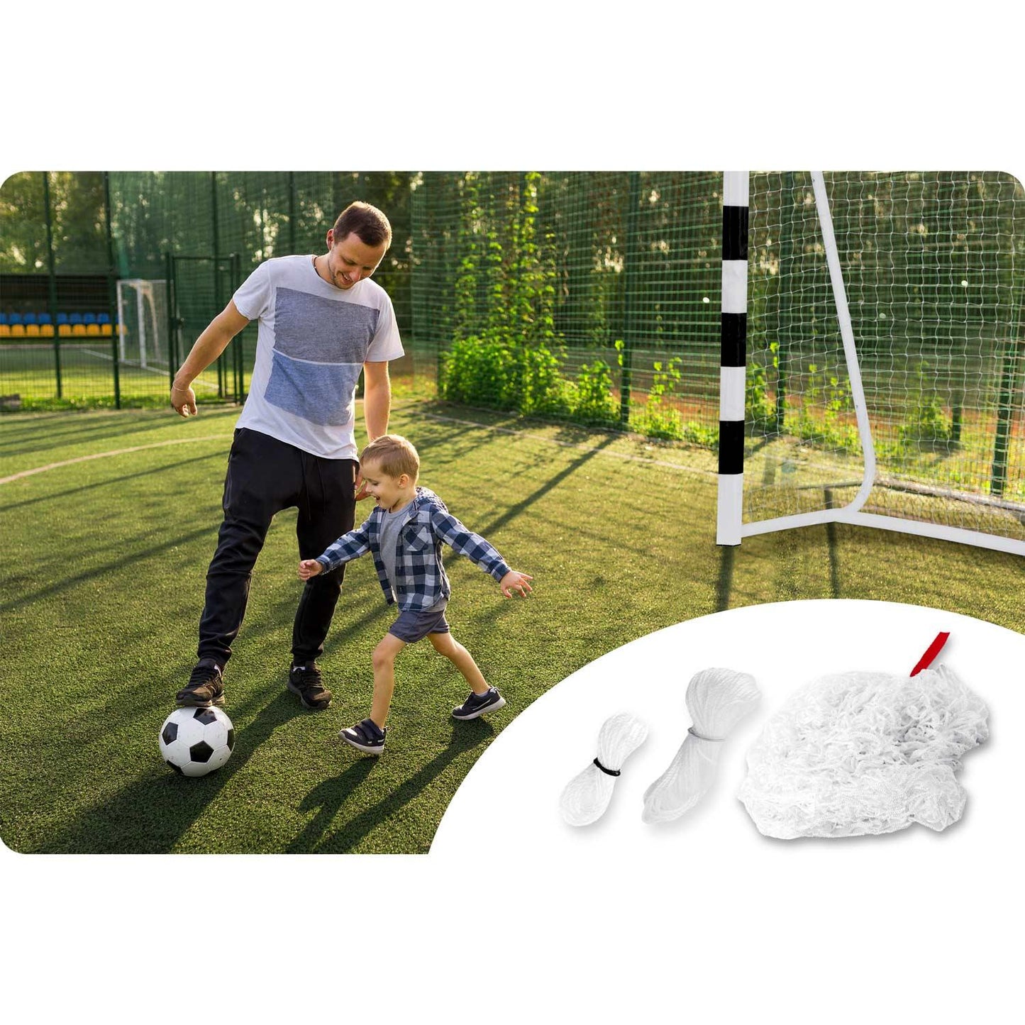 Football goal net 180 x 120 x 60 cm Neo-Sport