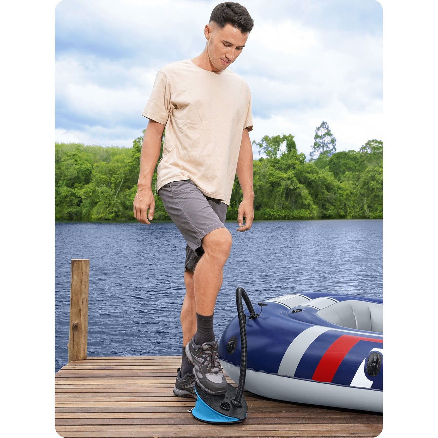 Foot pump 1.4 liters/cycle Bestway 62004