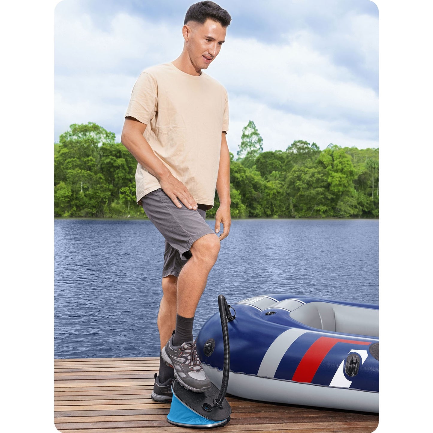 Foot pump 1.6 liters/cycle Bestway 62005