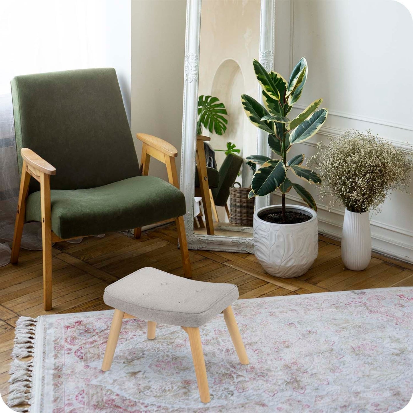 Footrest for Norse Sofotel armchair grey