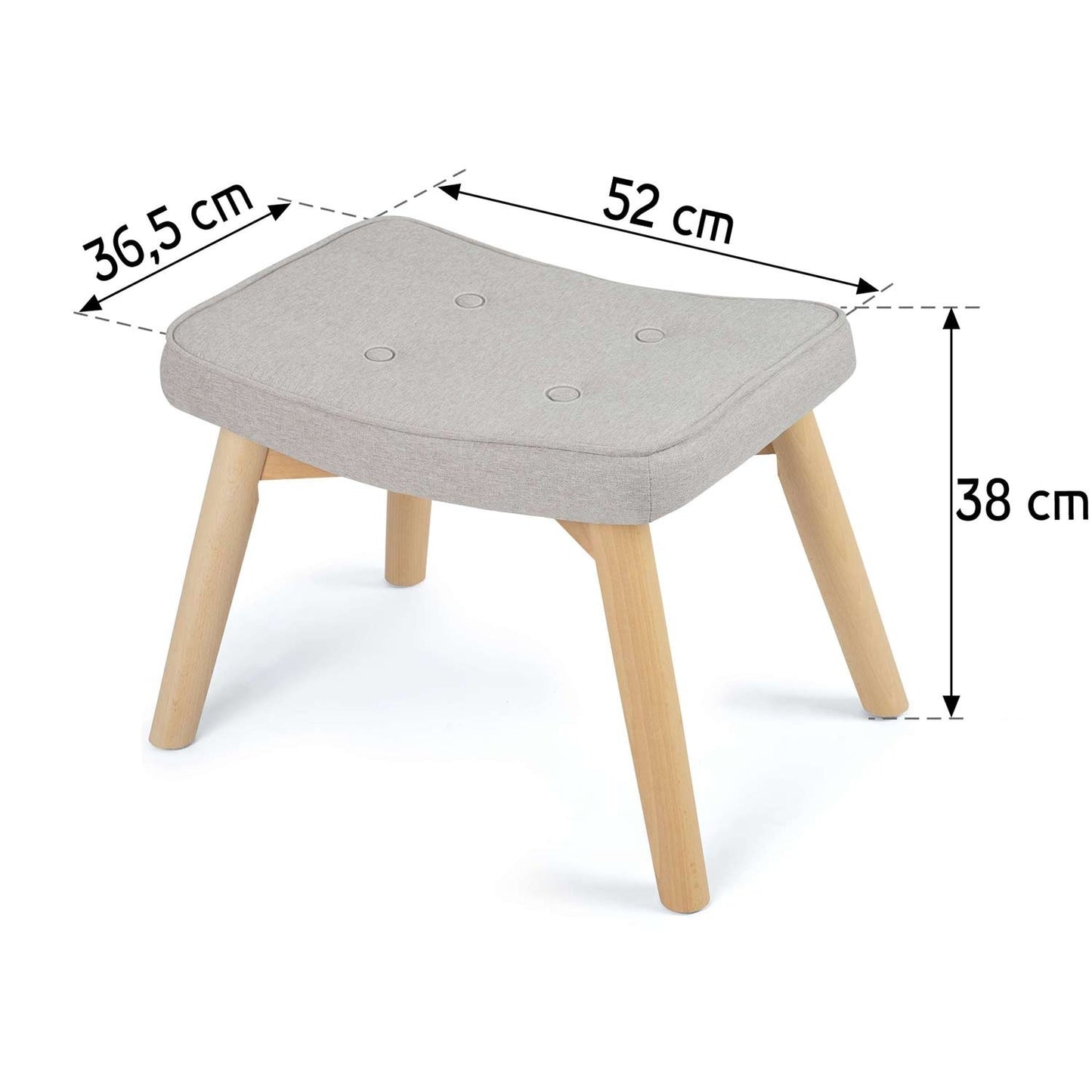 Footrest for Norse Sofotel armchair grey