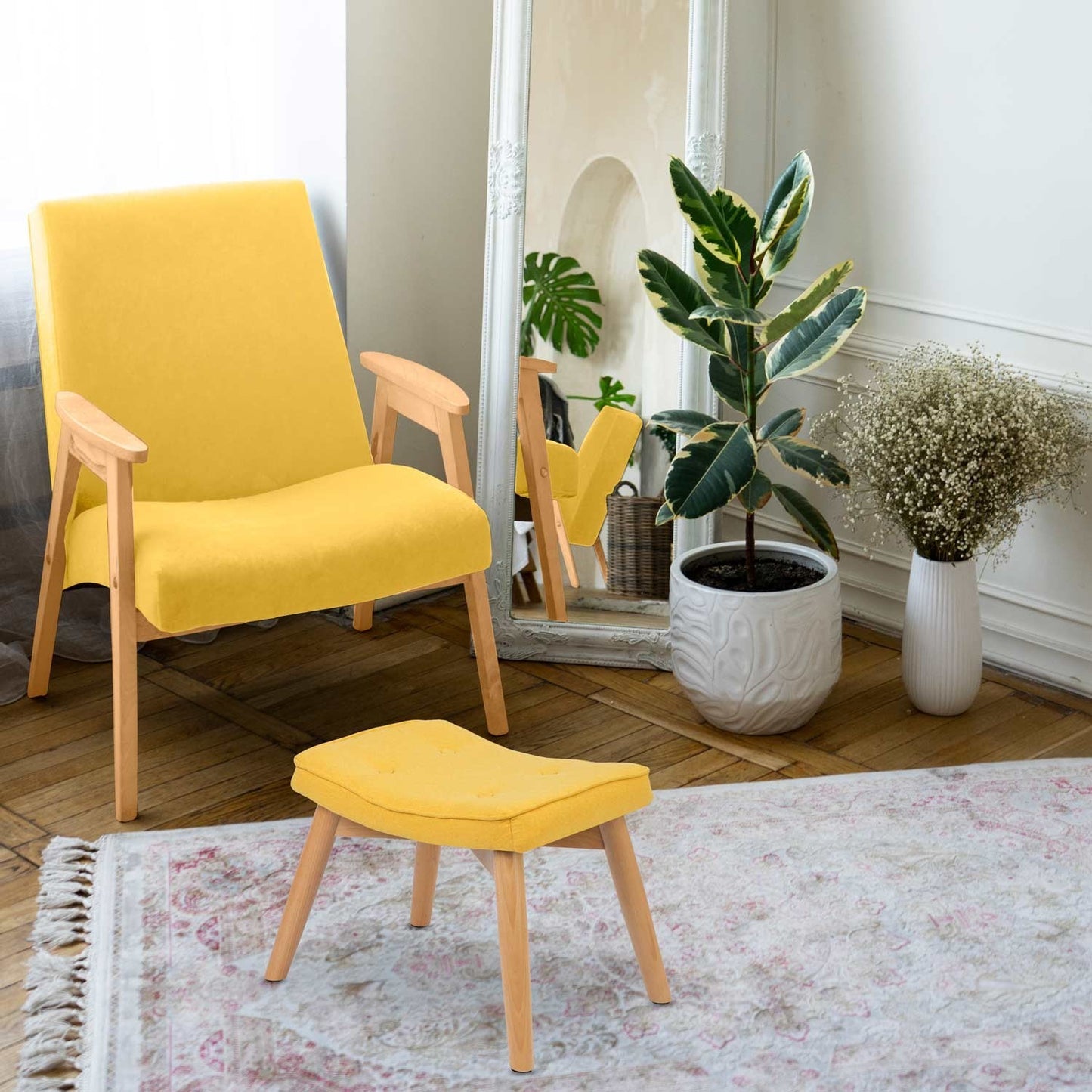 Footstool for Norse Armchair - Yellow