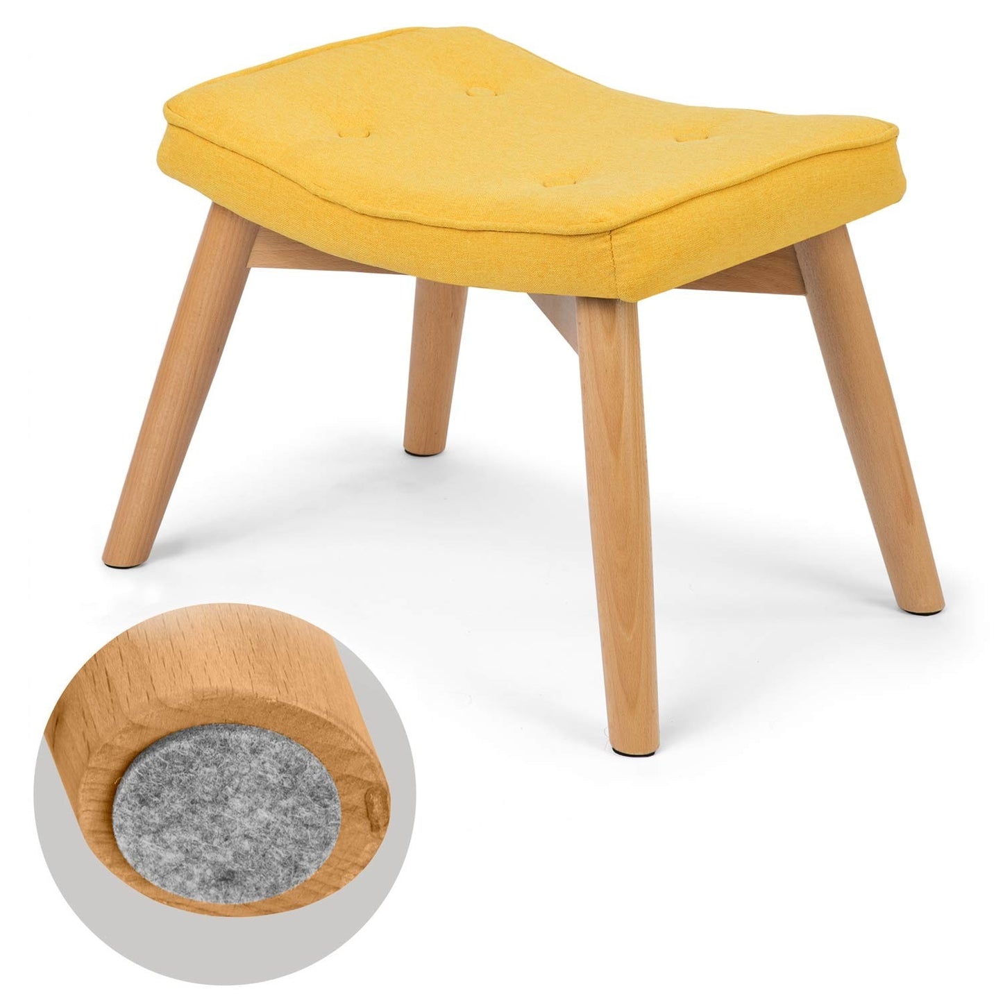 Footstool for Norse Armchair - Yellow