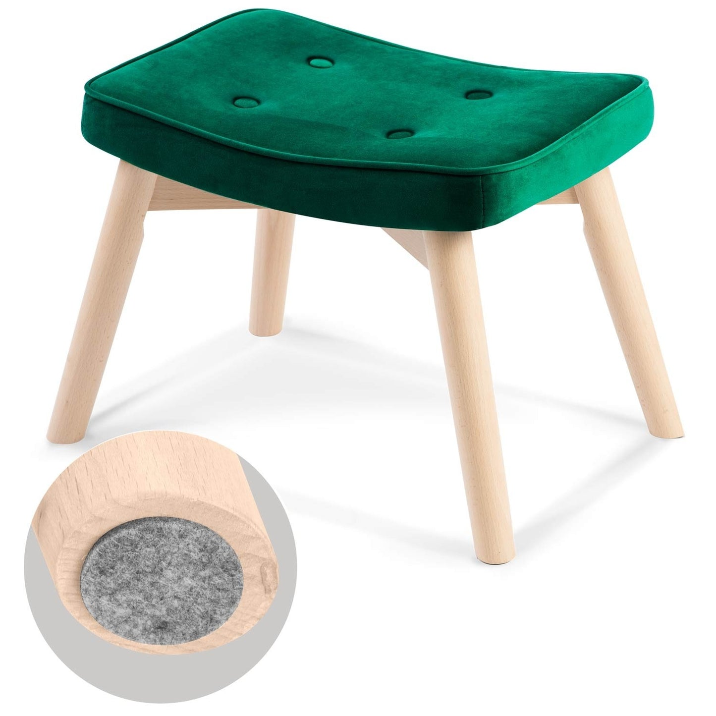 Footstool for armchair Norse Sofotel dark green