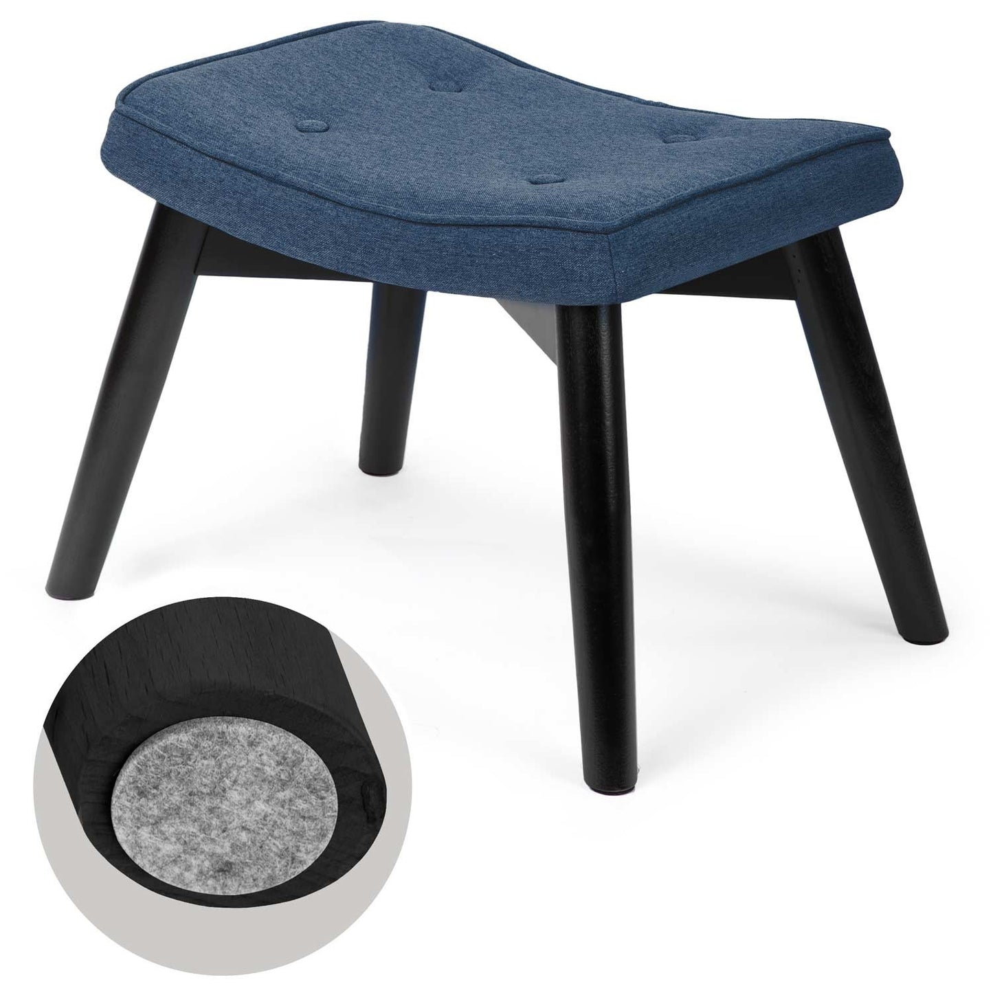 Footstool for armchair Norse Sofotel, navy blue