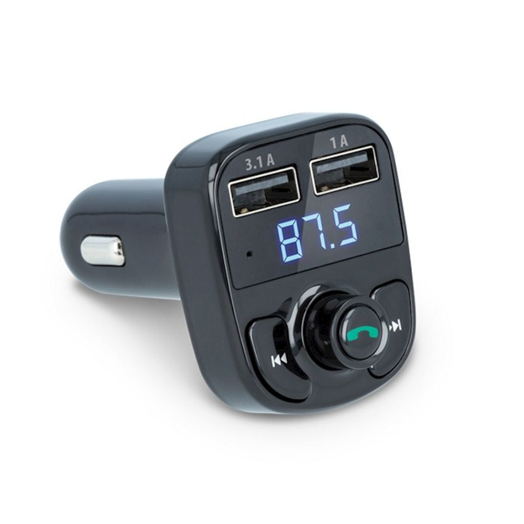Forever FM Transmitter Bluetooth / Car Charger 2x USB-A 3.1A/1A - Black