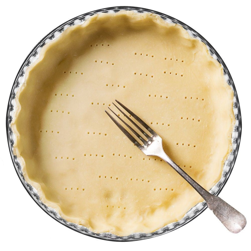 Form for pie and pizza in durable borosilicate glass