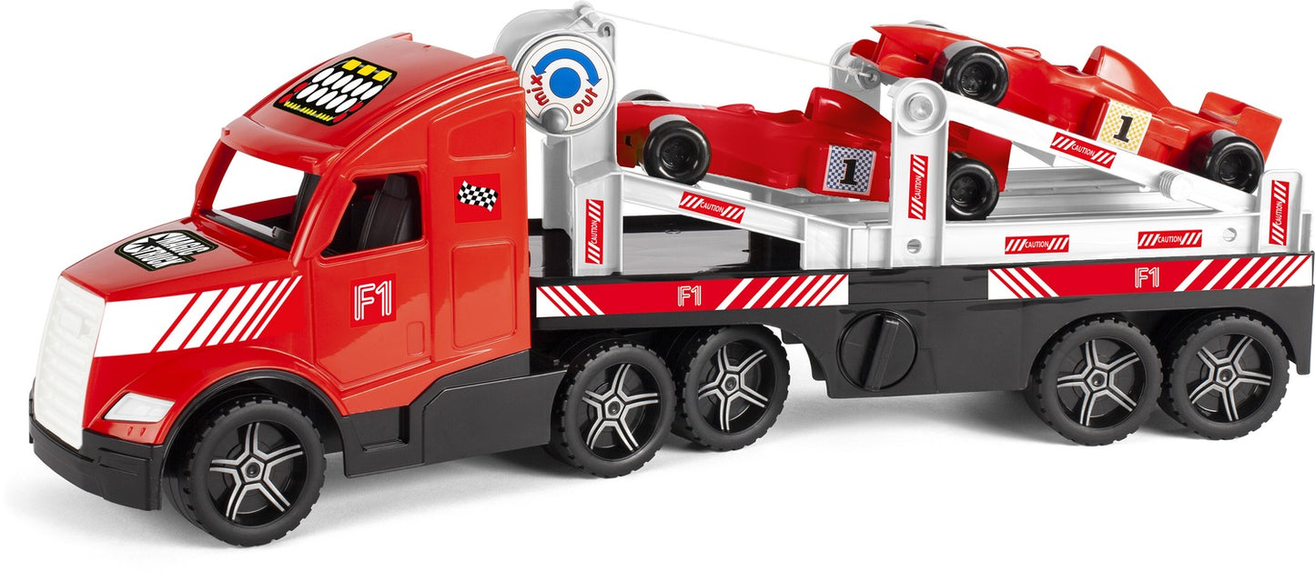 Formula 1 Car Transporter Truck with Winch, 79 cm