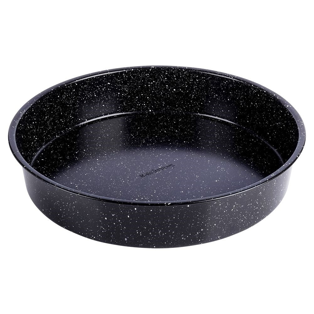 Form with non-stick granite coating for baking