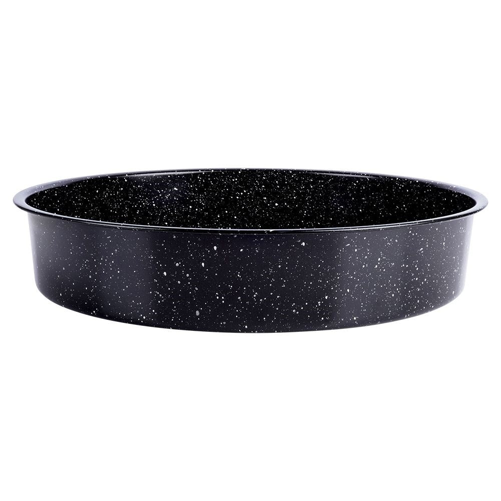Form with non-stick granite coating for baking
