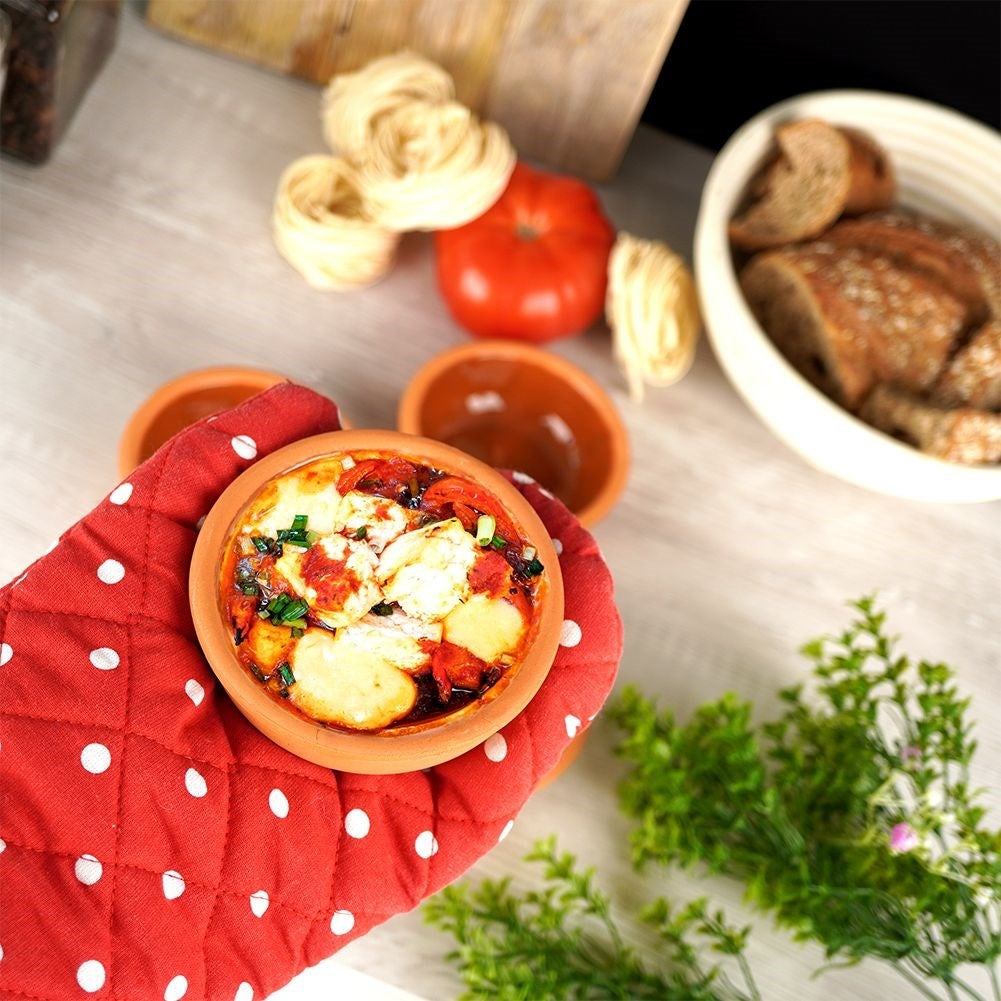 Four Stoneware Oven Pans: Durable and Versatile