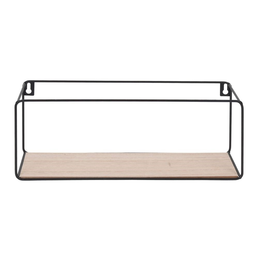 Four black metal shelves in industrial LOFT style