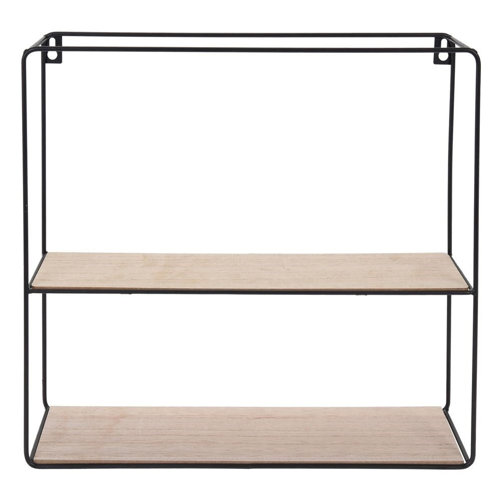 Four black metal shelves in industrial LOFT style