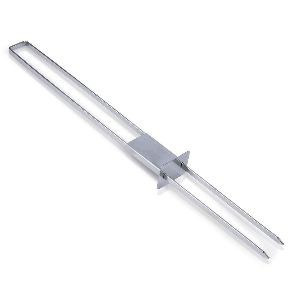 Four double grill skewers in stainless steel for vegetables & meat