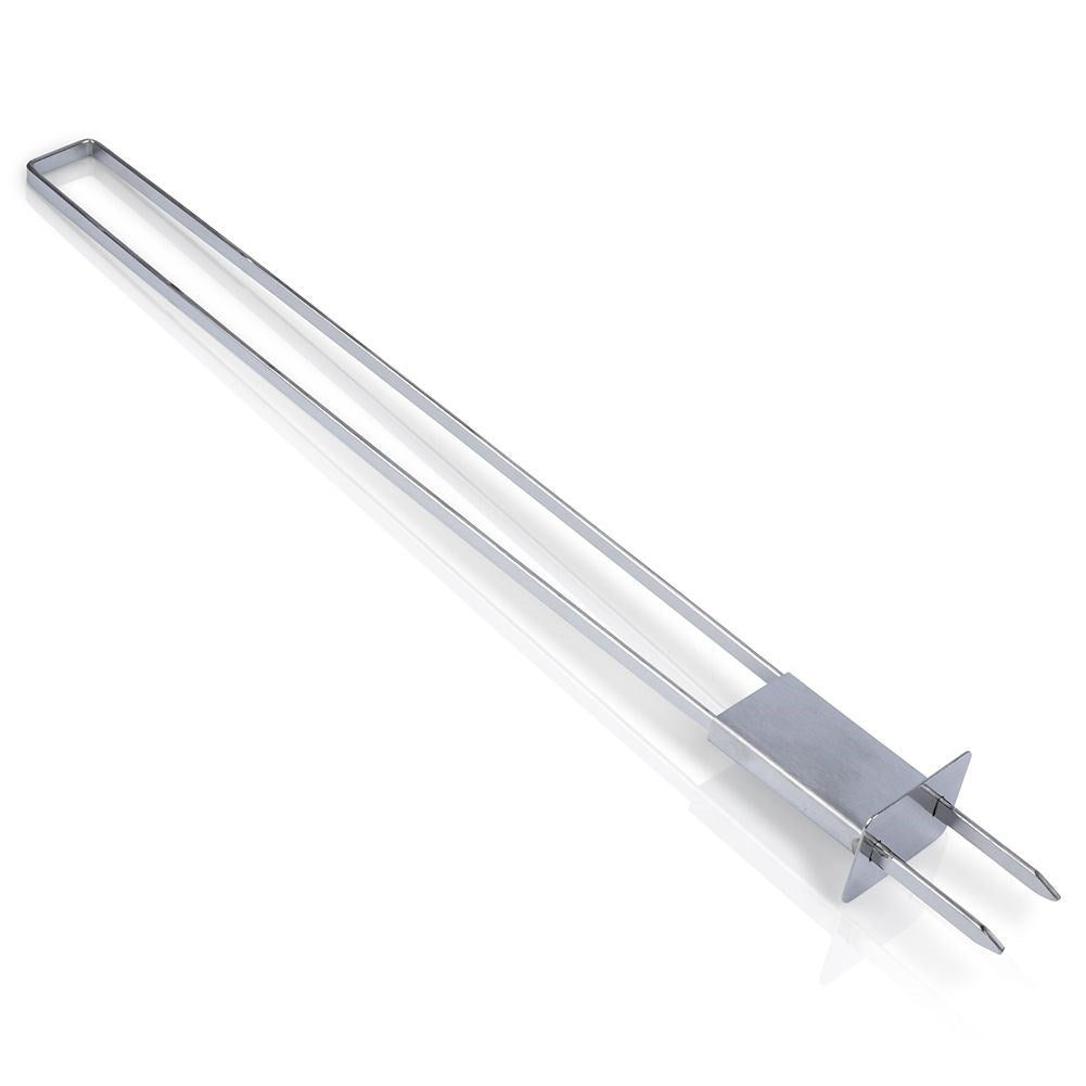Four double grill skewers in stainless steel for vegetables & meat