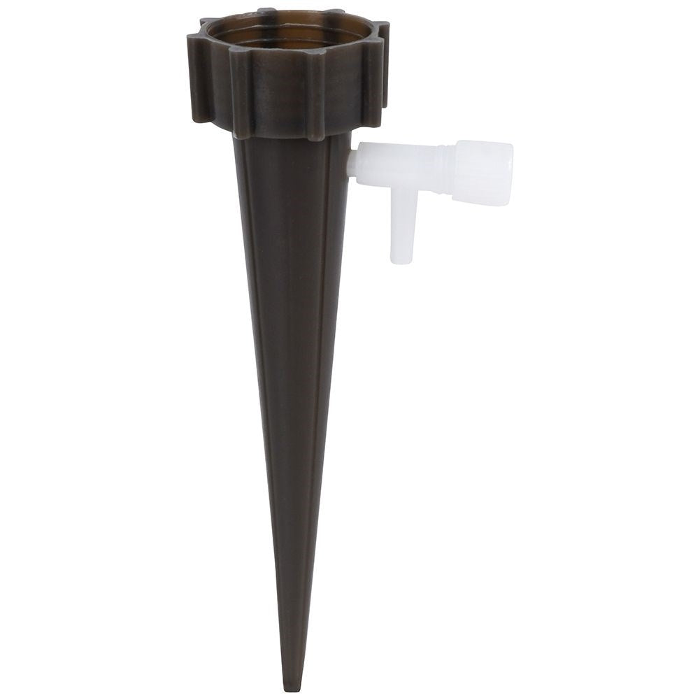 Four irrigation systems with drip valve and flow settings