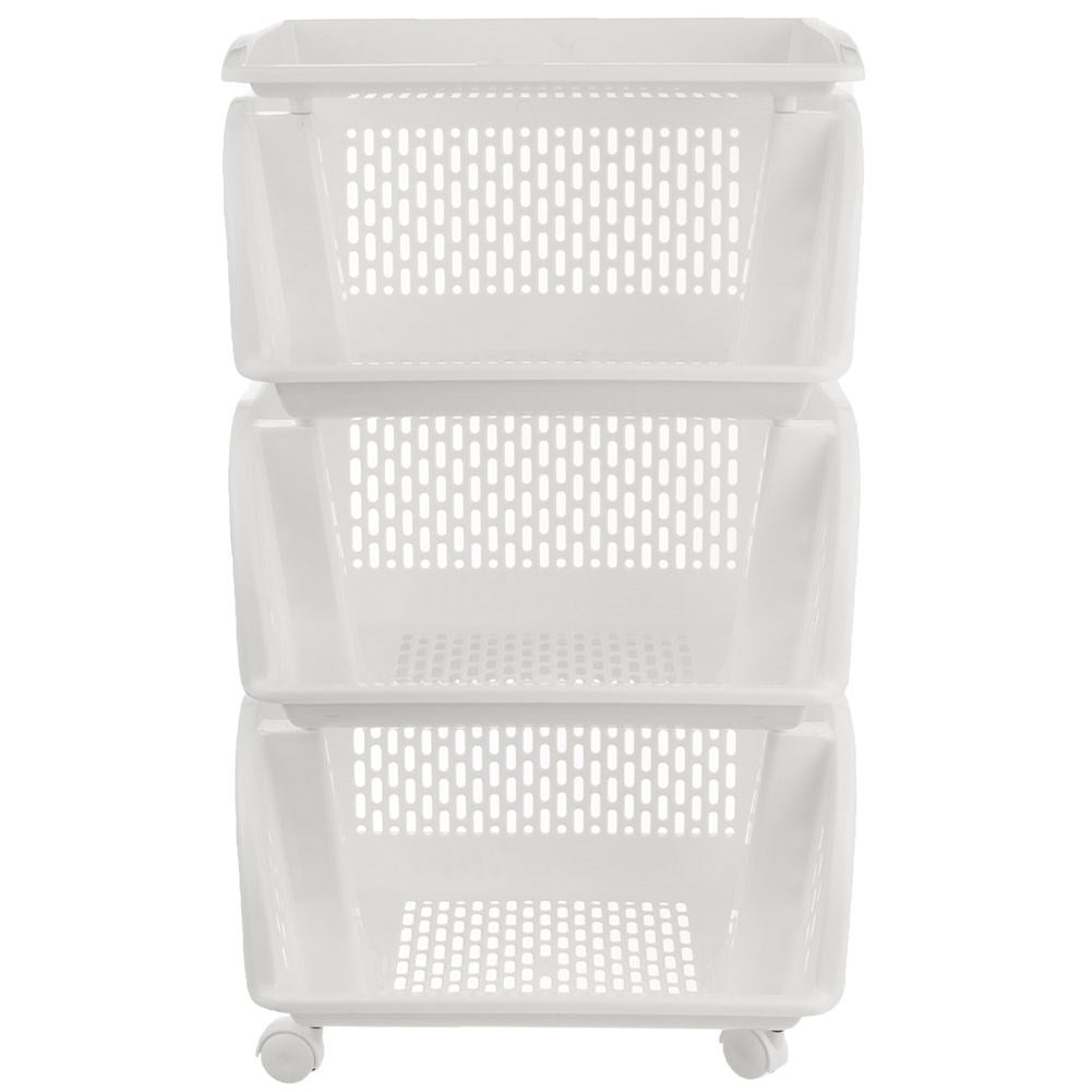 Four-level shelf on wheels for home, workshop and balcony
