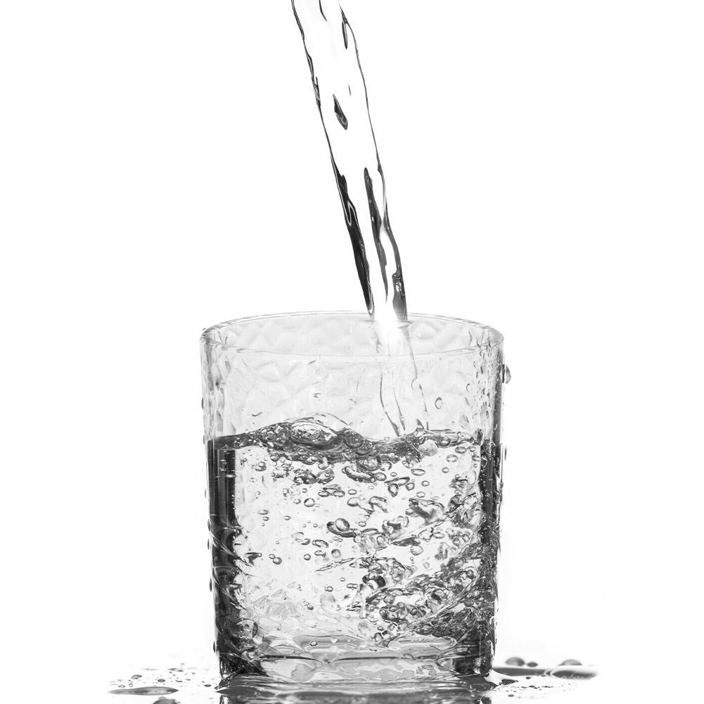 Four timeless glasses: thick glass, dishwasher safe