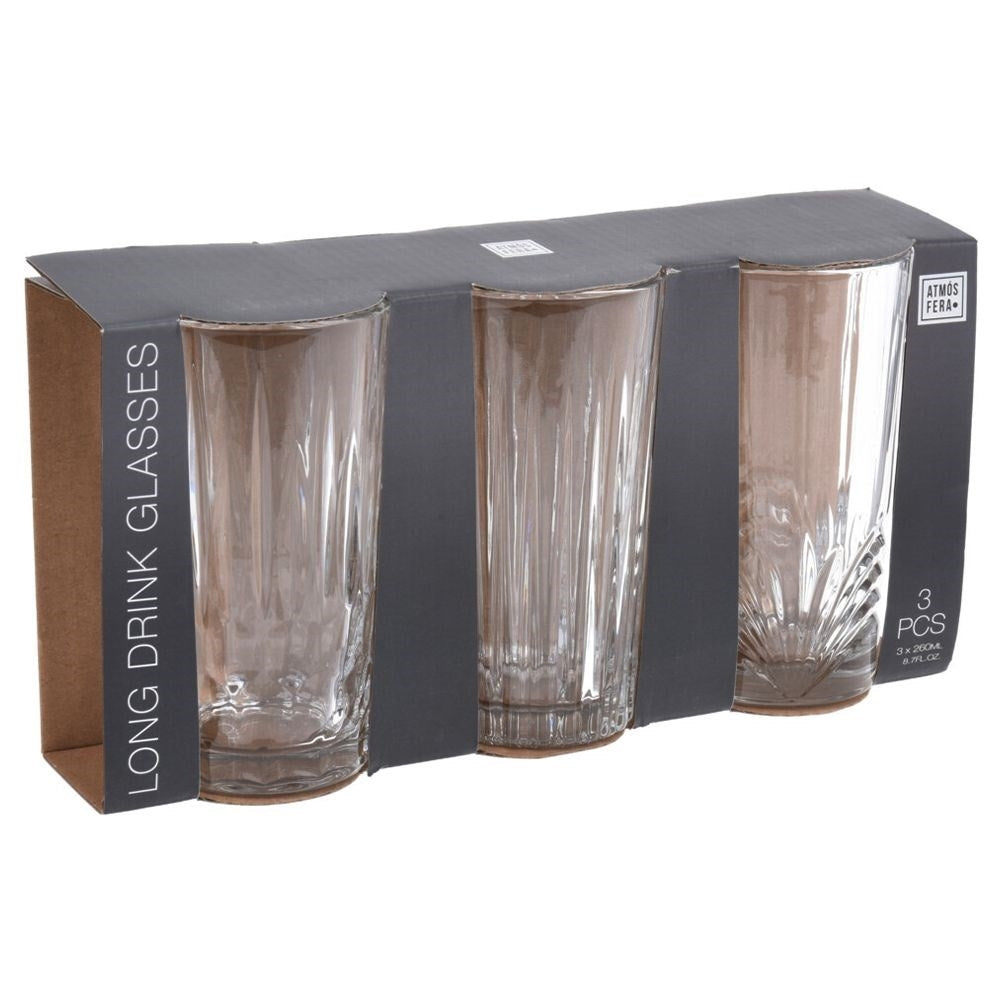 Four unique glasses 260 ml - perfect for all drinks