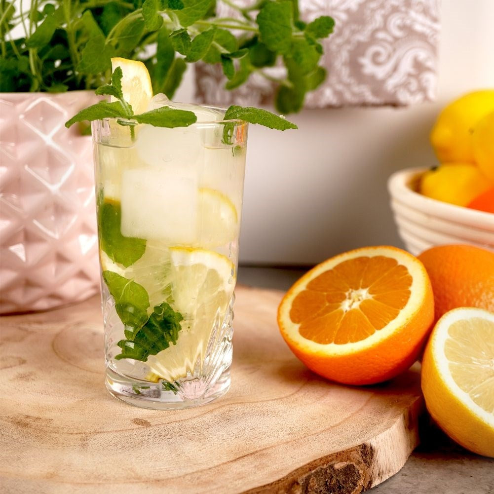 Four unique glasses 260 ml - perfect for all drinks