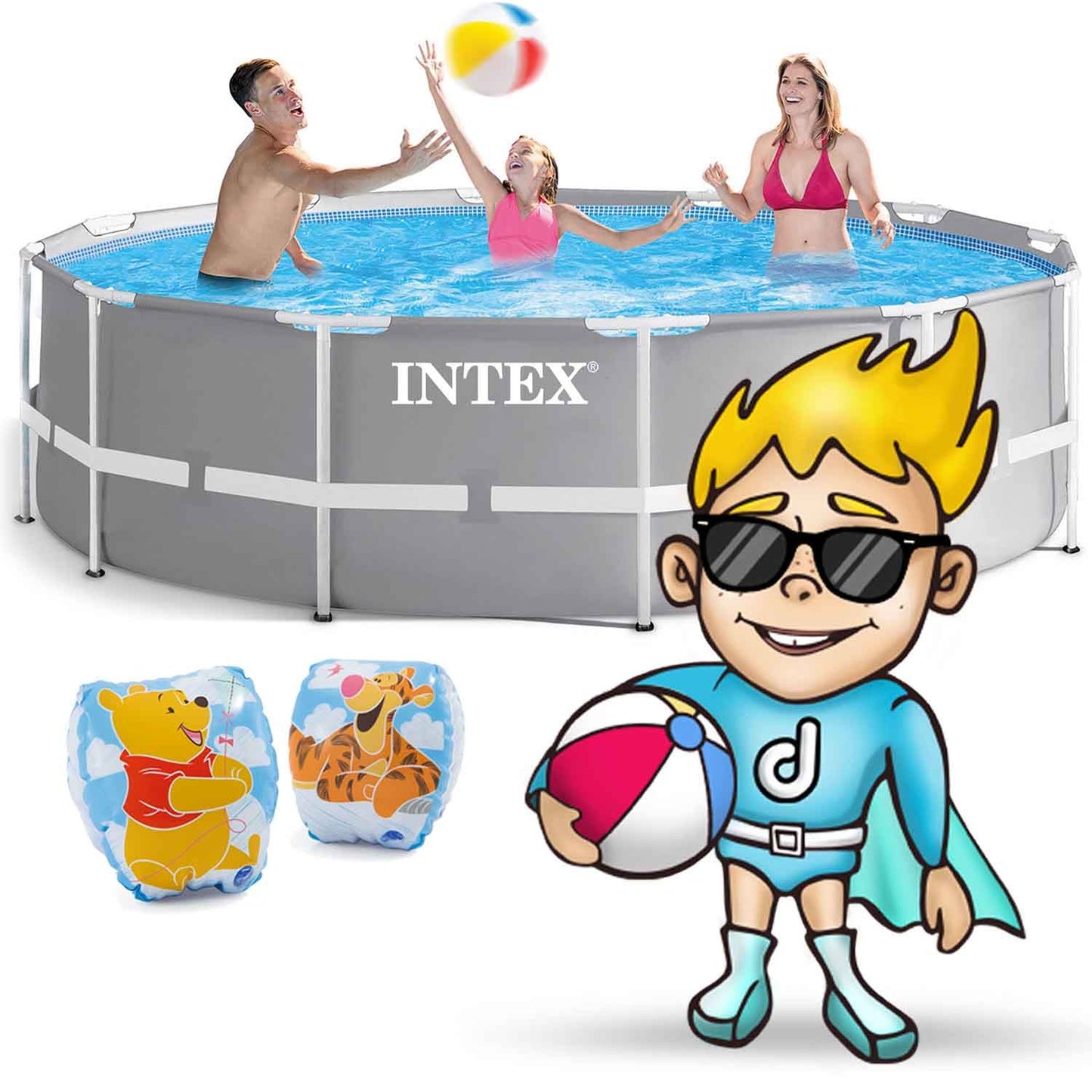 Frame Pool 366 x 99 cm, 4-in-1 Set