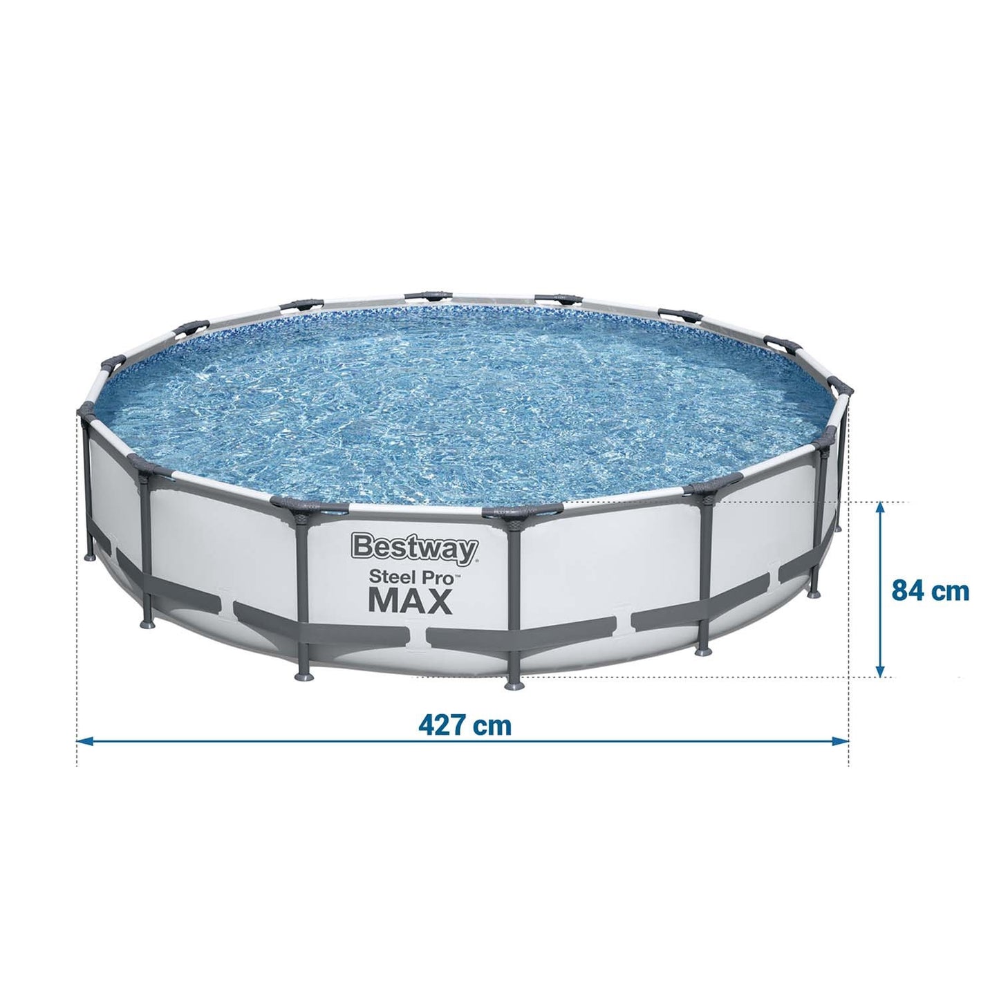 Frame Pool with Pump 427 x 84 cm Set 17-in-1