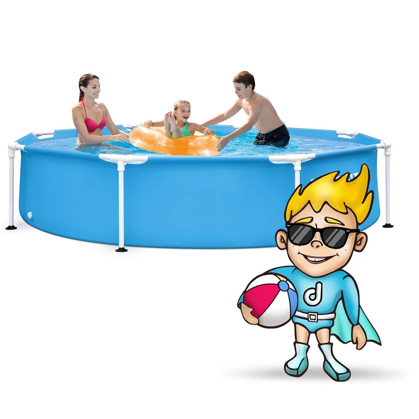 Frame garden pool 244 x 51 cm 5in1 INTEX 28205