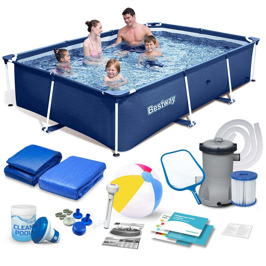 Frame garden pool 259x170x61 cm set 15in1 Bestway 56403N